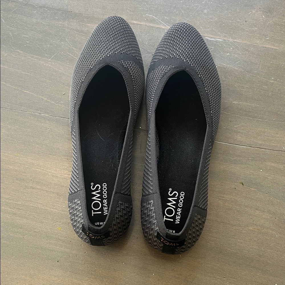 TOMS Women's Black Flats